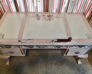 Seven Seas Hooker Furniture Desk. Has been hand painted and detailed, just beautiful!!