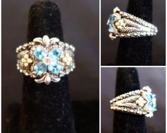 Bixby China 18k 925 Ladies Ring