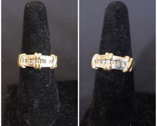 Diamond & 10k Gold Ring