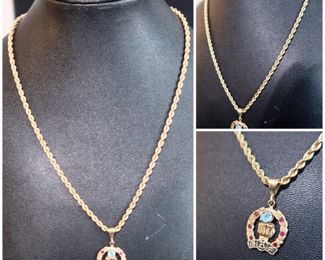 14k Gold Chain w/Pendant