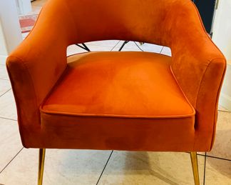 $150 	
Velvet chair 29"Tx26 1/2"	