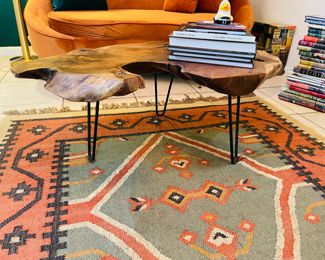 $110 	
Tree stump coffee table 41""Lx2'Tx16""H"	