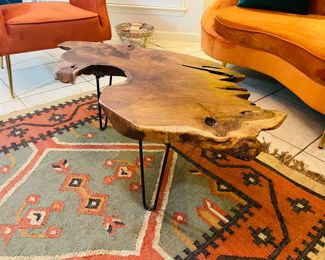 $110 	
Tree stump coffee table 41""Lx2'Tx16""H"	