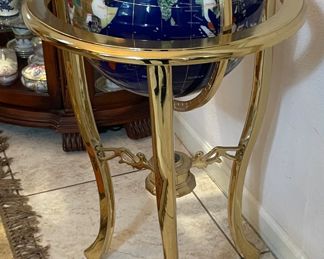 $195 	Multi stone globe 33""Tx 17""W"	