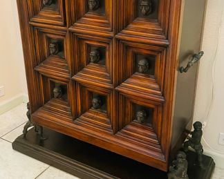 $2,400 Alexander 42Hx 32Wx 16D cabinet with monkeys The Humourus chest Theodore Alexander 
