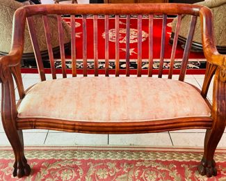 $1095
3 pieces American Empire parlor set 2 arms 34Tx"26""AtoA & Setee 34Tx47W"		