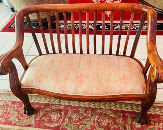 $1095
3 pieces American Empire parlor set 2 arms 34Tx"26""AtoA & Setee 34Tx47W"		