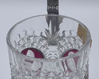 $500 	Nachtmann Amaris Bavarian crystal red bird 									Set of 6 tumblers + 6 whiskey + 6 wines +6 claret captain decanter & Stein & Cake plate		