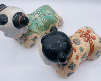 $90 	
Asian piano baby's set of 2 6 1/2""Tx9""W"	