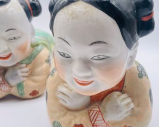 $90 	
Asian piano baby's set of 2 6 1/2""Tx9""W"	