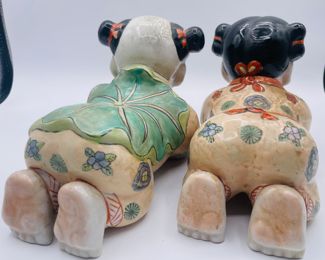 $90 	
Asian piano baby's set of 2 6 1/2""Tx9""W"	