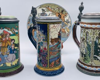 $300 	
Villeroy Boch 1 plate 1981 & 3 steins 1978 - 9TGalleria Ceramica 