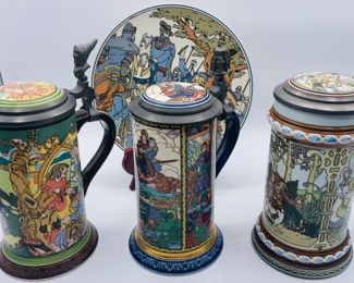 $300 	
Villeroy Boch 1 plate 1981 & 3 steins 1978 - 9TGalleria Ceramica 