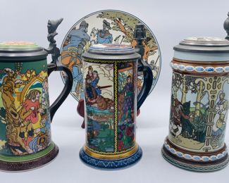 $300 	
Villeroy Boch 1 plate 1981 & 3 steins 1978 - 9TGalleria Ceramica 