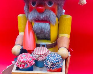 $60 	
Nutcracker salesman cheese & jellies 16""(crack hat)"		