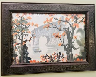 $250 	
Oriental watercolour 45Wx32T 	