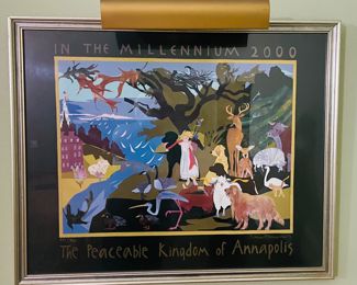 $60 	
Nancy Hammon 31Wx26T - 377/500 Poster 									
The Peaceable Kingdom of Annapolis 									
Two Japanese Woodblocks 15x19 		