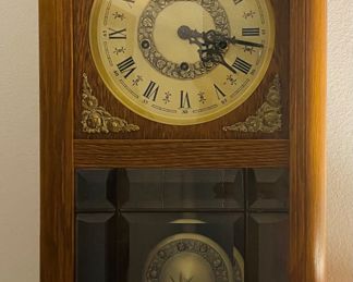 $240 	
Art Deco wall clock Kerninger 12""x 27"""									
Need work 		