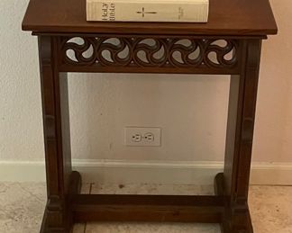 $250 	Gothic Bible stand 27Hx24Wx10D		