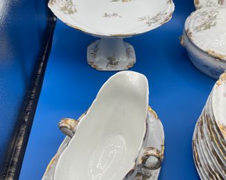 $150 	
Limoges depose floral/white 15 pieces 	