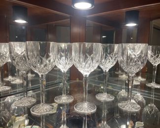 $50 	
Set of 6 marquis waterford wine goblets glasses 	