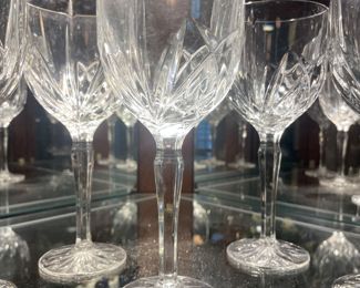 $50 	
Set of 6 marquis waterford wine goblets glasses 	
