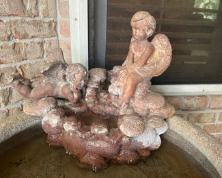 $240 	
Fountain front door made of lightweight 									