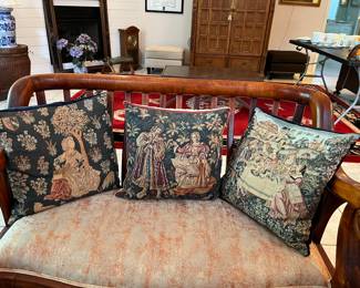 $100 Set of 5 Tapestry pillows 
