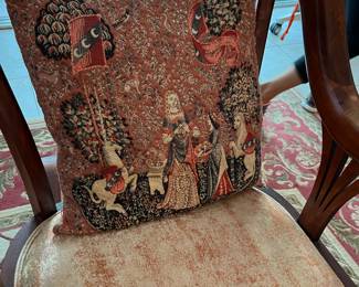 $100 Set of 5 Tapestry pillows 