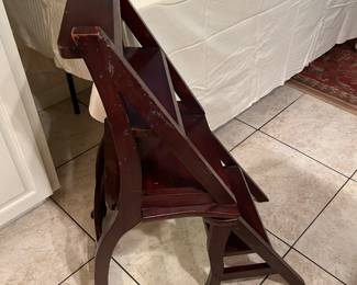 $90 - wood stool becomes chair 