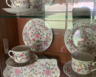 Beautiful china set, floral, “Chinese Rose”, Old Foley, James Kent, Made in England
