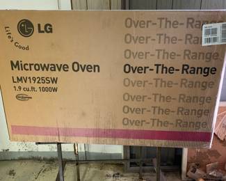 LG microwave oven over range new in box