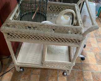 Wicker cart