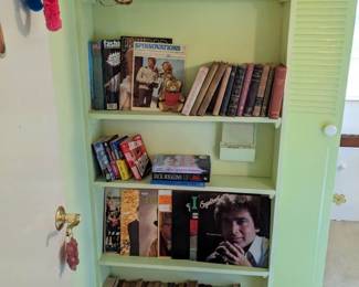 Vintage books and albums, vinyl