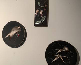 Vintage hand painted decor