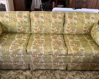 Vintage floral print sofa