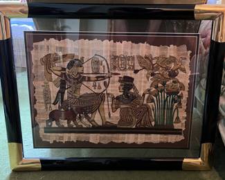 Egyptian papyrus with COA
