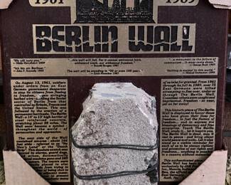 Berlin Wall plaque 