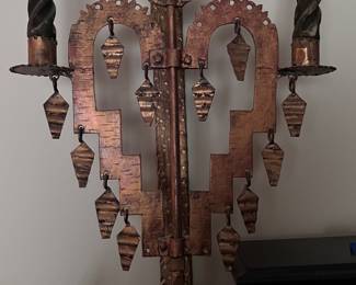 Handmade copper candleholder