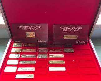 Franklin Mint American Weapons Hall of Fame medallions