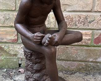 "Boy Extracting Thorn" replica bronze statue 