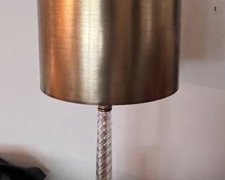 Brass and glass lamp