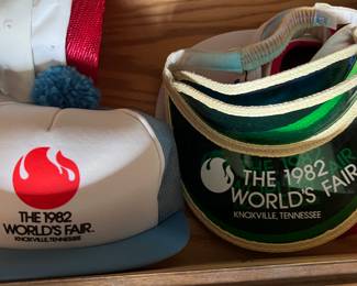 Worlds Fair hats and visors