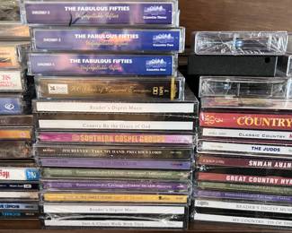 CDs and cassettes