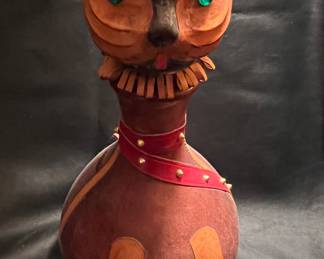 Leather wrapped decanters from Italy