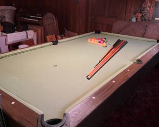 Frederick Willys pool table from the 1970s