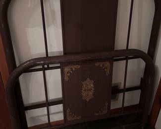 Cast iron twin bed frame
