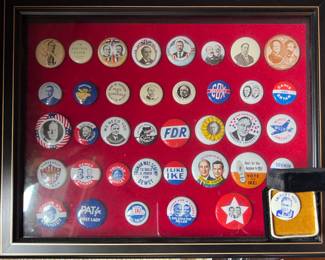 Vintage political pins