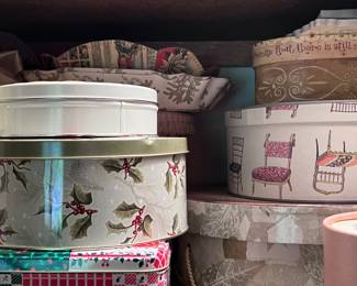 Decorative tins and boxes