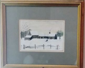 Winter framed print